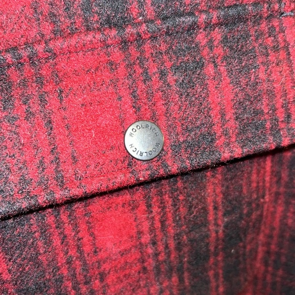 NWT WOOLRICH red black plaid jacket mens - Picture 3 of 10